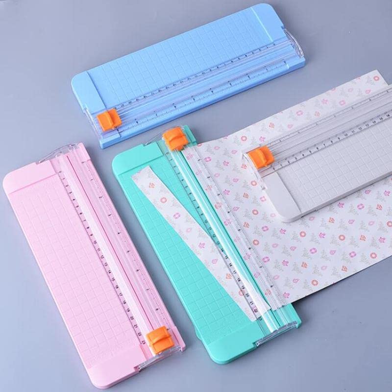 3A Featuretail Paper Cutter, A5 Paper Trimmer 8.5 inch Cut with Automatic Hand Safeguard and Side Ruler for Scrapbooking, Coupon, Craft Paper, Label and Photo (Multicolor, A5 Size 8 Inch Cut) - Image 5