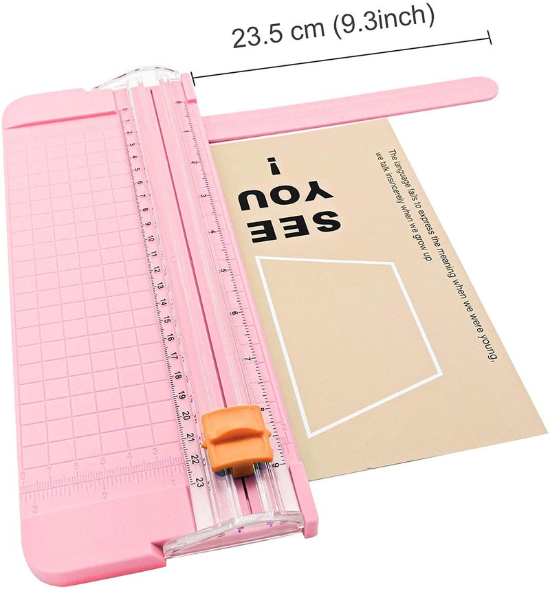 3A Featuretail Paper Cutter, A5 Paper Trimmer 8.5 inch Cut with Automatic Hand Safeguard and Side Ruler for Scrapbooking, Coupon, Craft Paper, Label and Photo (Multicolor, A5 Size 8 Inch Cut) - Image 3