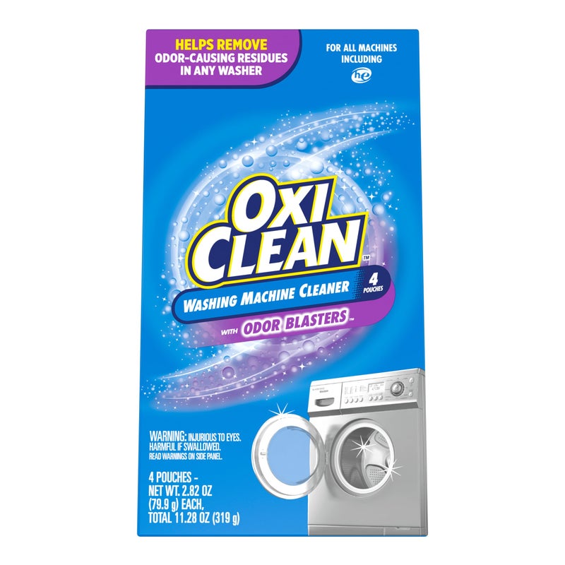 OxiClean Washing Machine Cleaner with Odor Blasters, 4 Count - Image 1