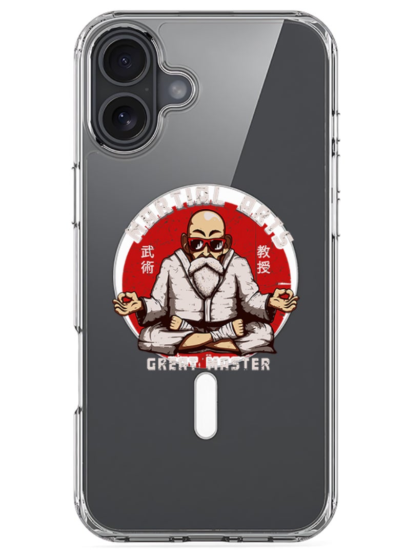 Theodor iPhone 16 Magsafe Magnetic Case Compatible with Wireless Charging, Shockproof Phone Bumper Cover - Martial arts - Image 1