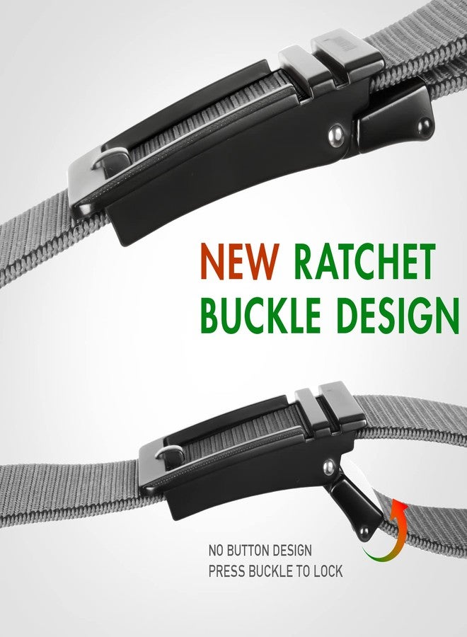 FAIRWIN Casual Stretch Belts for Men Elastic Golf Jeans Belt Ratchet Nylon Belt Adjustable - Image 3