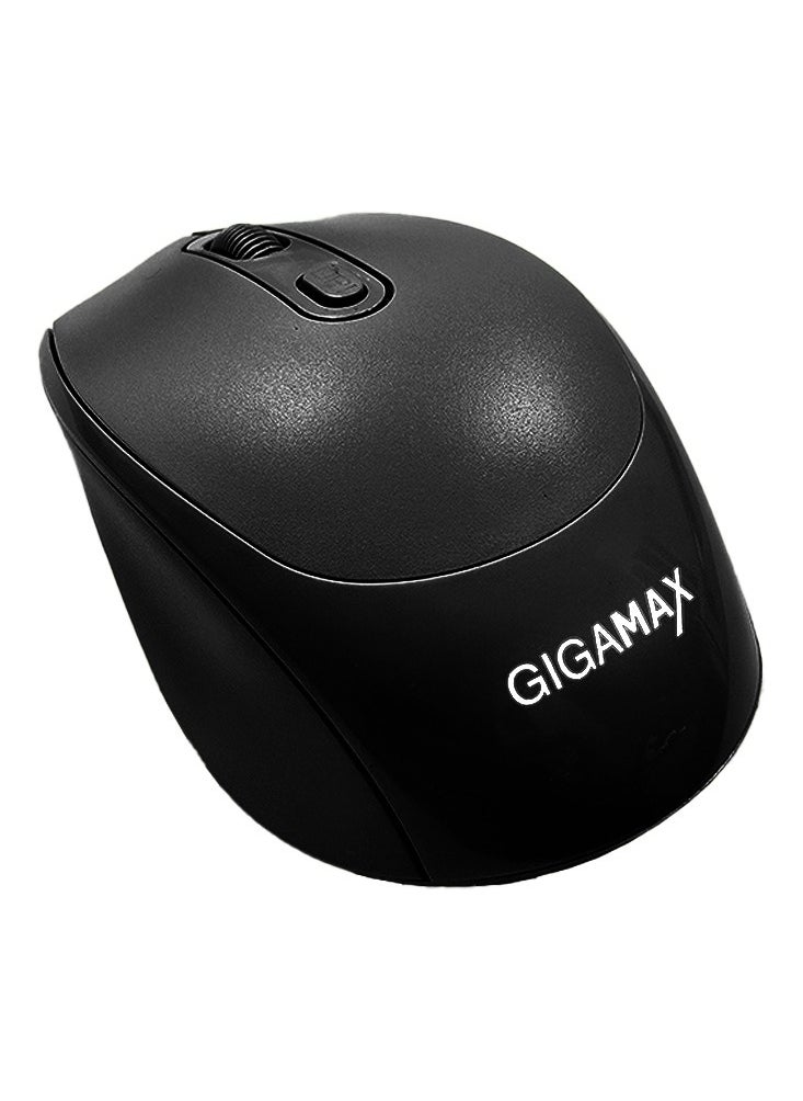Wireless Desk office Mouse, G-1400, 1600 DPI Wired/Wireless Functional Mouse with 3 Modes Connectivity, Bluetooth and 2.4G Wireless, 4 Macro Buttons, Long Lasting Rechargeable Battery Capacity and for PC/Mac/Laptop , black