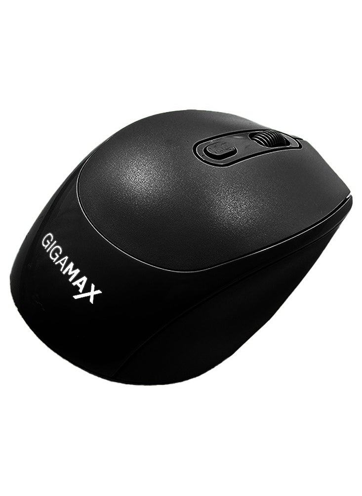 Wireless Desk office Mouse, G-1400, 1600 DPI Wired/Wireless Functional Mouse with 3 Modes Connectivity, Bluetooth and 2.4G Wireless, 4 Macro Buttons, Long Lasting Rechargeable Battery Capacity and for PC/Mac/Laptop , black