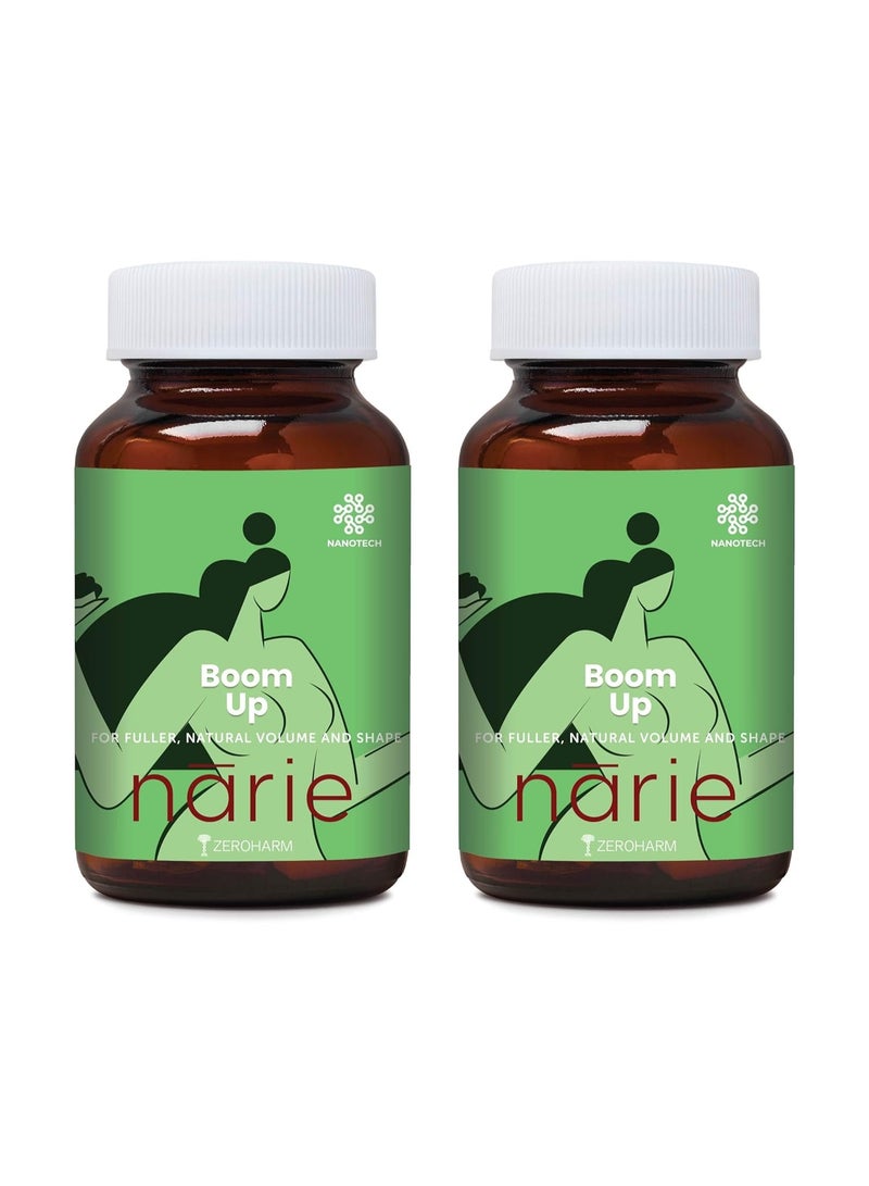 ZEROHARM Narie BoomUp Capsules for Women | 120 caps with Shatavari, Fenugreek & 4 more ingredients to support b-care | Feel healthy & fuller volume |Embrace your natural beauty with this powerful blend. pack of 2 - Image 1