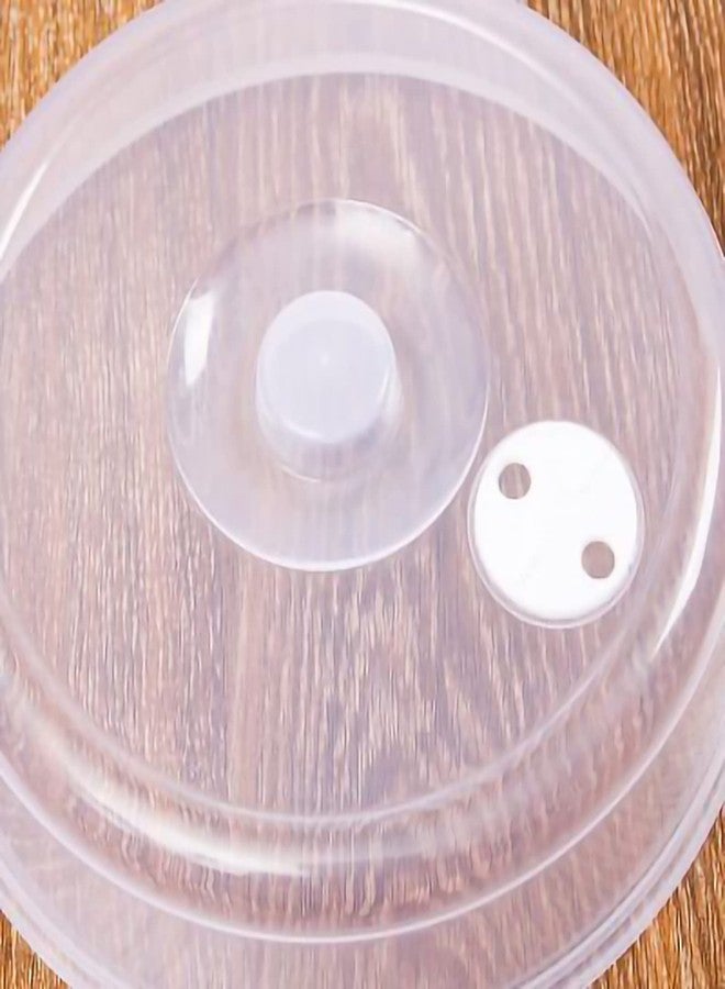 CHEOTIME Microwave Cover For Food, Microwave Splatter Cover Microwaves Lids Foods Covers Lid Plastic Microwaves Food Lid Covering for Splatter Guard shield(Small) - Image 1
