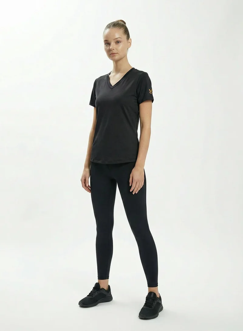 Cardio Bunny  Women's Regular T-Shirt With Gold Foil Print for Women | Best Price UAE