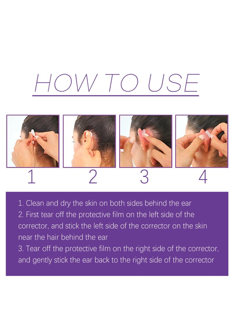 إيلهو 6 قطع من مصحح الاذن البارز التجميلي من - منتجات العناية التصحيحية للاذن لتثبيت الاذن بدون جراحة من سن 3 سنوات. - Image 5