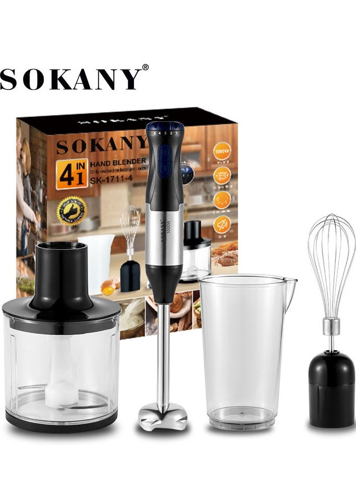 sokany 4 in 1 Hand Blender and Mixer,Chopper,Electric Handheld Blender,1000.0W SK-1711-4  - Image 5