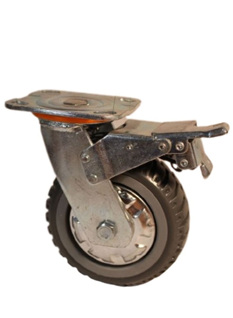 Kingroy Grey Color, caster Wheel, ball bearing, 4 Inch Break 