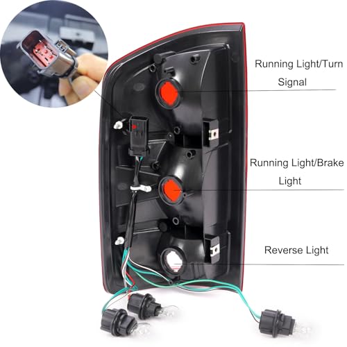 MOCW مجموعة ضوء الذيل MOCW متوافقة مع دودج رام 2002-2006 1500، لدودج رام 2003-2006 2500 3500، تحل محل CH2800147 55077347AF CH2801147 55077348AF، المصابيح مشمولة، 1 زوج - Image 4
