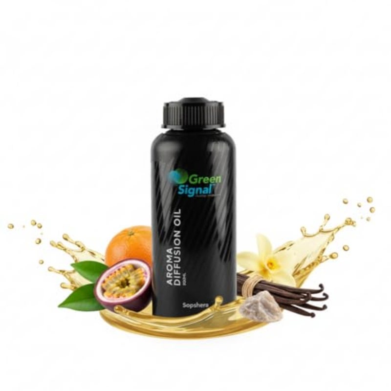 Aromatherapy diffuser oil for living room gym and office use, 500 ml glass bottle with amber color and premium essential oil blend for better sleep - Image 1