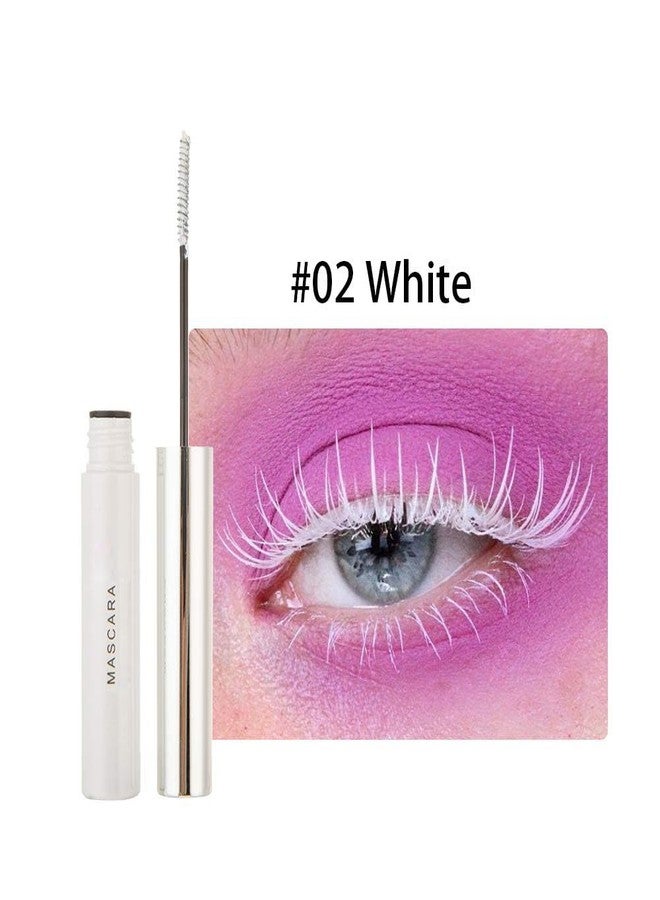 GL-Turelifes Colorful Fiber Mascara Charming Longlasting Mascara, Thick & Long Eyelash Waterproof and Smudge-proof Eyes Makeup, Adjustable Slim Brush (White) - Image 5