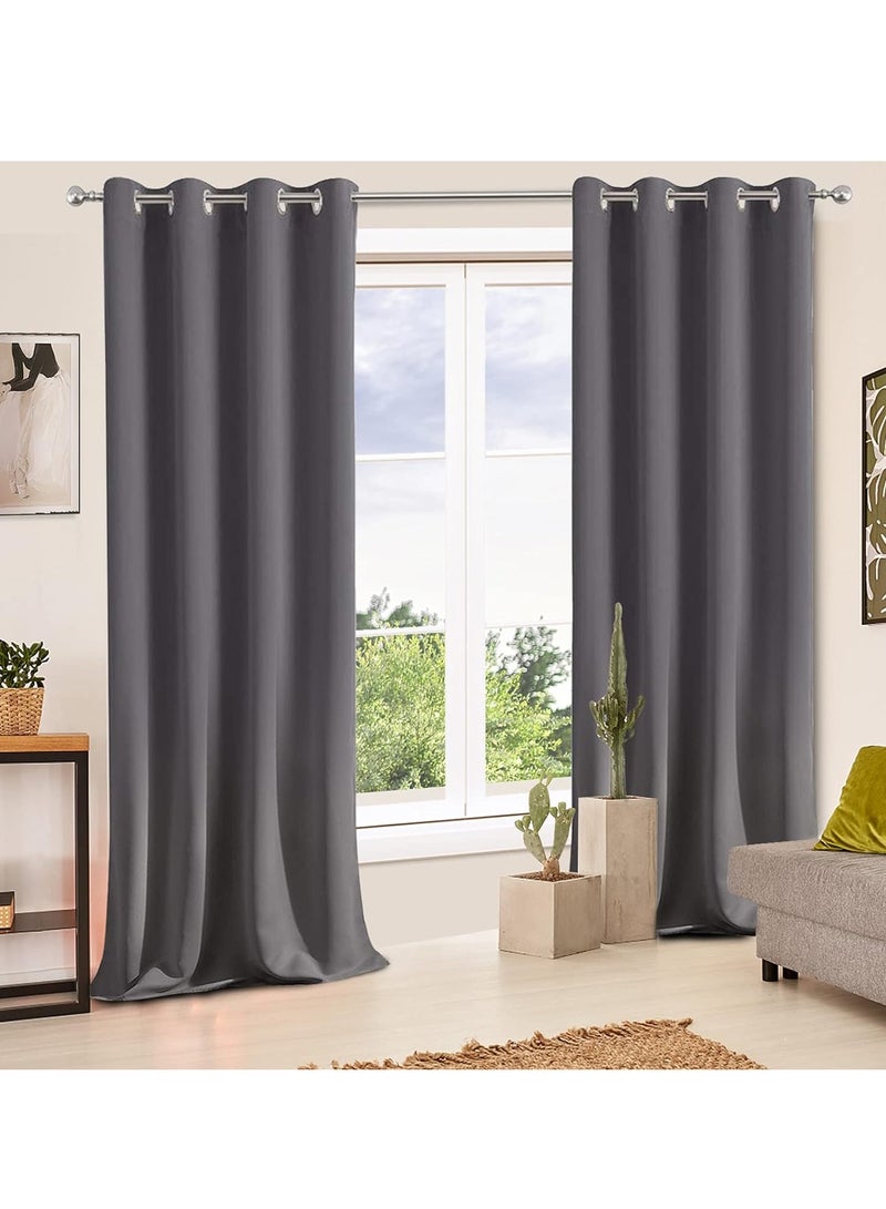 Gerenic Outdoor Curtains Waterproof Blackout Thermal Insulated Gazebo Shade with Grommets Windproof Blackout Curtain for Indoor Privacy Curtain for Bedroom, Pergola, Porch, Patio, Balcony, Garden (1 Panel) - Image 5