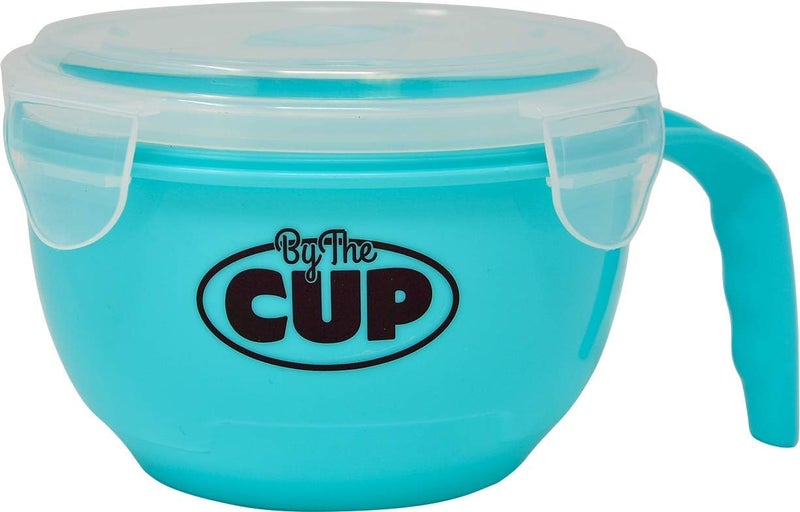 By The Cup Microwave Bowl with Handle LockingClip Lid and Steam Release Vent BPAfree Pack of 3 - Image 4