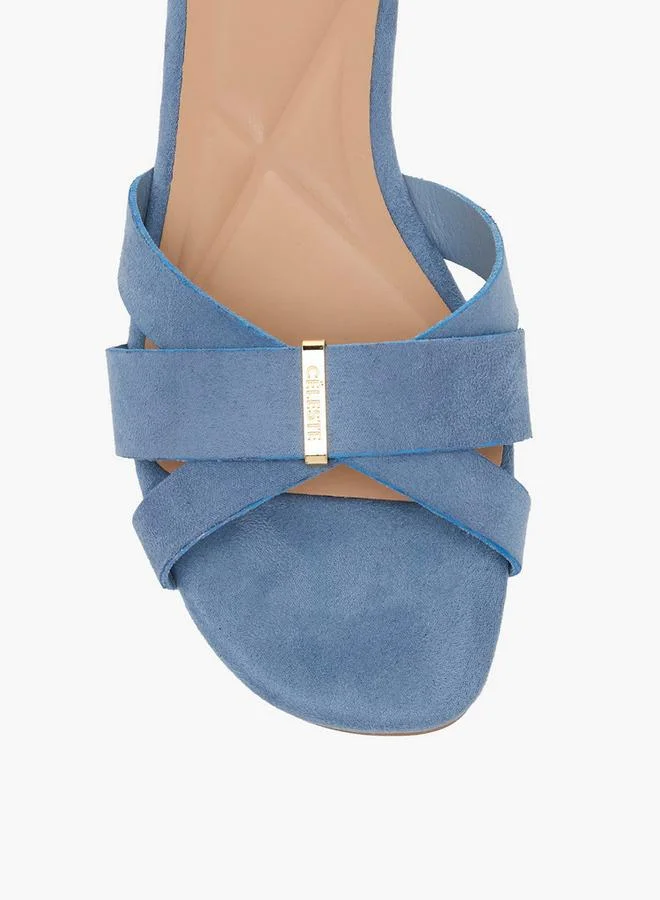 Celeste BLUE Women Slip-On Sandals for Women | Best Price UAE