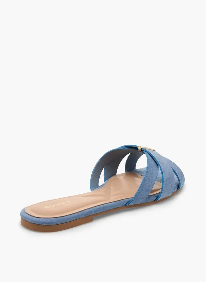 Celeste BLUE Women Slip-On Sandals for Women | Best Price UAE