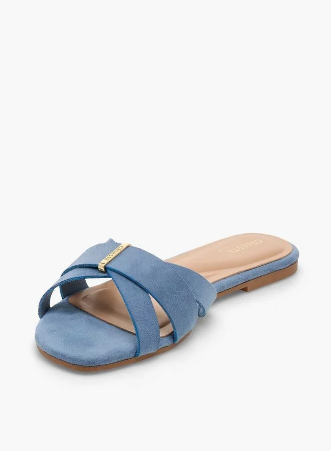 Celeste BLUE Women Slip-On Sandals for Women | Best Price UAE