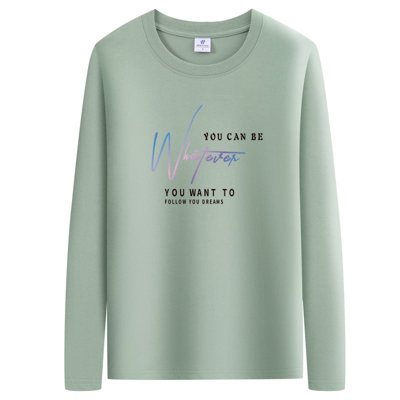 Autumn Long-Sleeved T-Shirt Men's Trbottomy Brand Loose Round Neck Casual Bottoming Shirt 2025 Spring and Autum New Pure Cotton T-Shirt for Men - Image 1