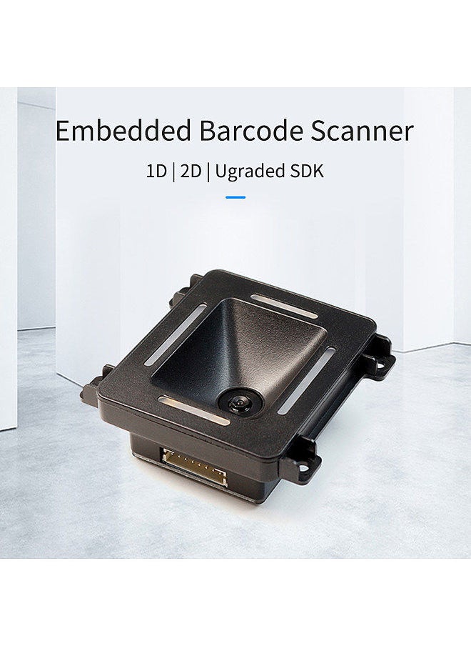 Generic - Embedded 1D 2D Barcode Scanner QR Bar Code Reader Module Scanner USB Port Connection Auto Scanning for Gate Machine Tickets Checking Mobile Payment - Image 1