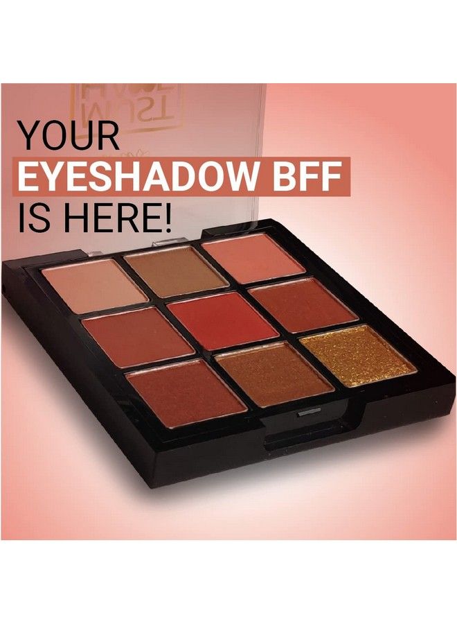 Iba Must Have Limitless Looks Eyeshadow Palette Peach Glam ; 9 Pigmented Colours Eyeshadow Palette ; Long Lasting And Easily Blendable Eye Makeup Palette Matte Shimmer & Metallic Finish Shades 10.8G - Image 4