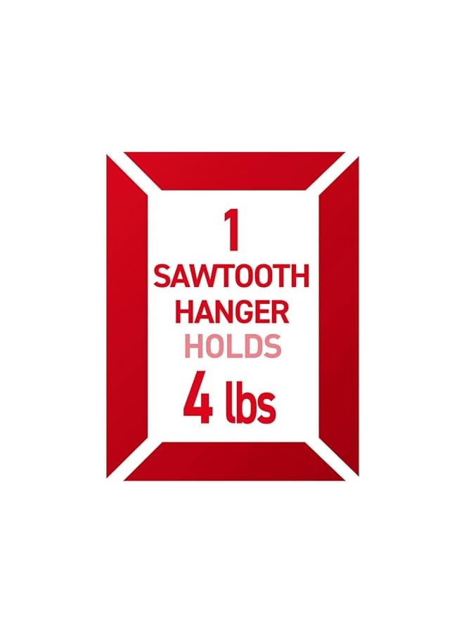 Command Command sawtooth frame hanger, 4 lb capacity, indoor use, 4-hangers, decorate damage-free - Image 3
