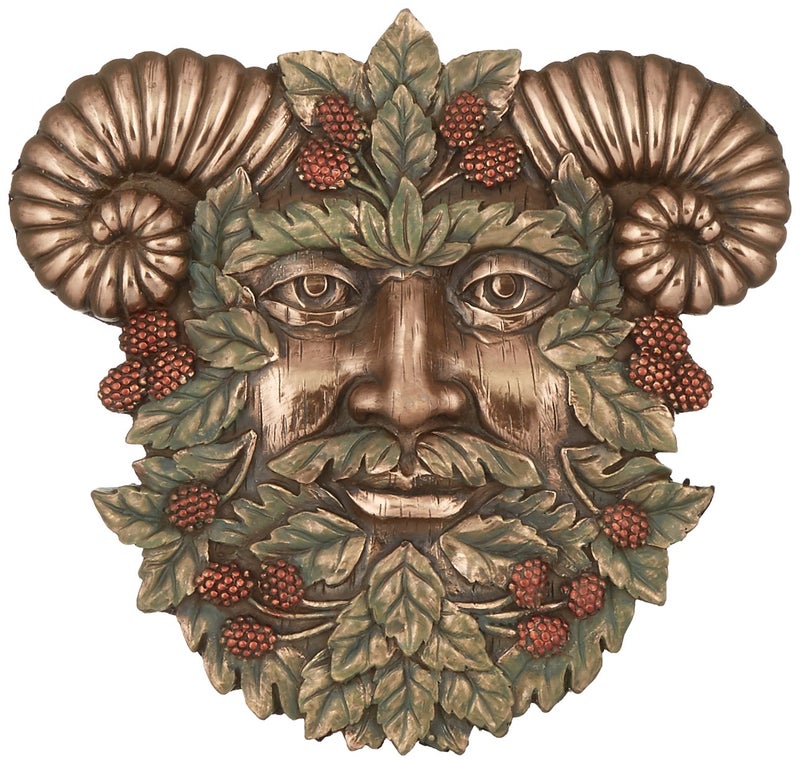 SUMMIT Greenman Summer Plaque Fantasy Designer Decoration Collectible