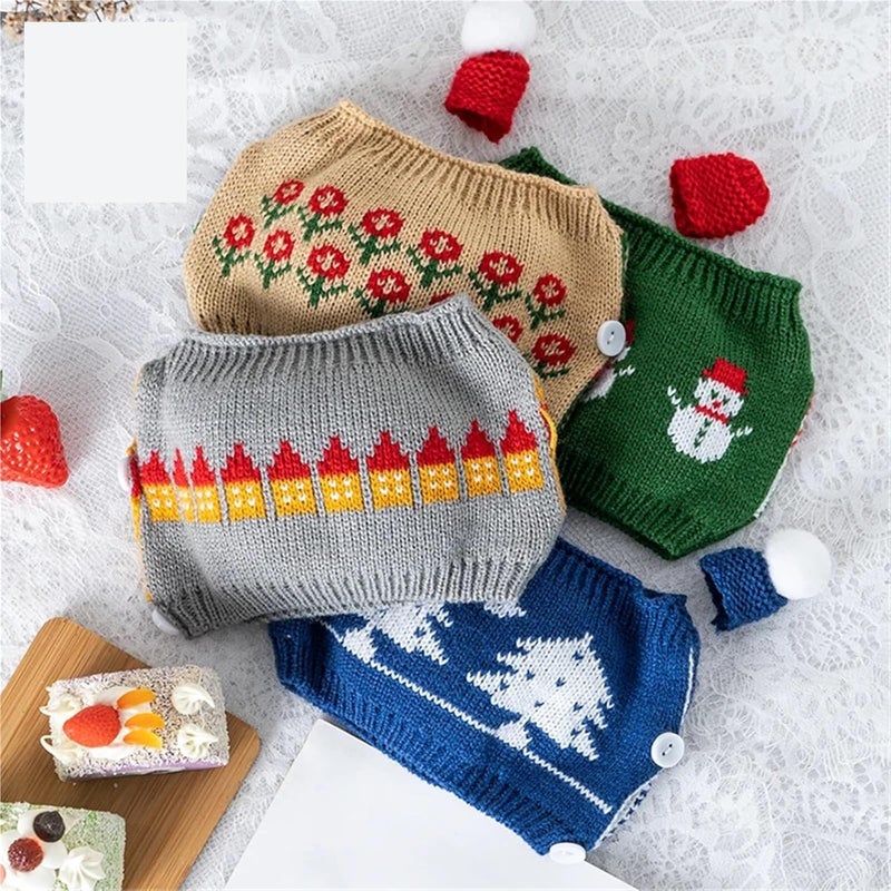 Tea Cozy for Teapot London Pottery Teapot Sweater 80% Handmade Wool Knitted Cover Kettle Cover Kettle Case Creativity Cozy for English Tea Sets(Yellow-Flower) - Image 3