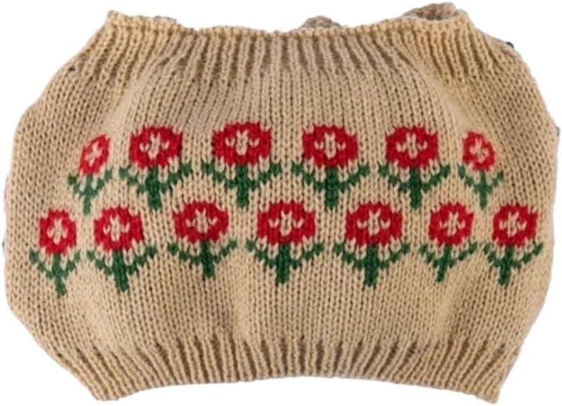 Tea Cozy for Teapot London Pottery Teapot Sweater 80% Handmade Wool Knitted Cover Kettle Cover Kettle Case Creativity Cozy for English Tea Sets(Yellow-Flower) - Image 1