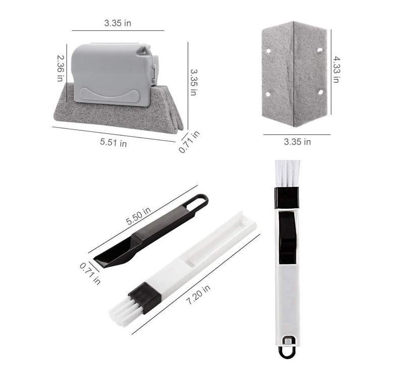 Bestylez Magic Window Track Cleaner, Window Groove Cleaning Brush Tools Set - Image 4