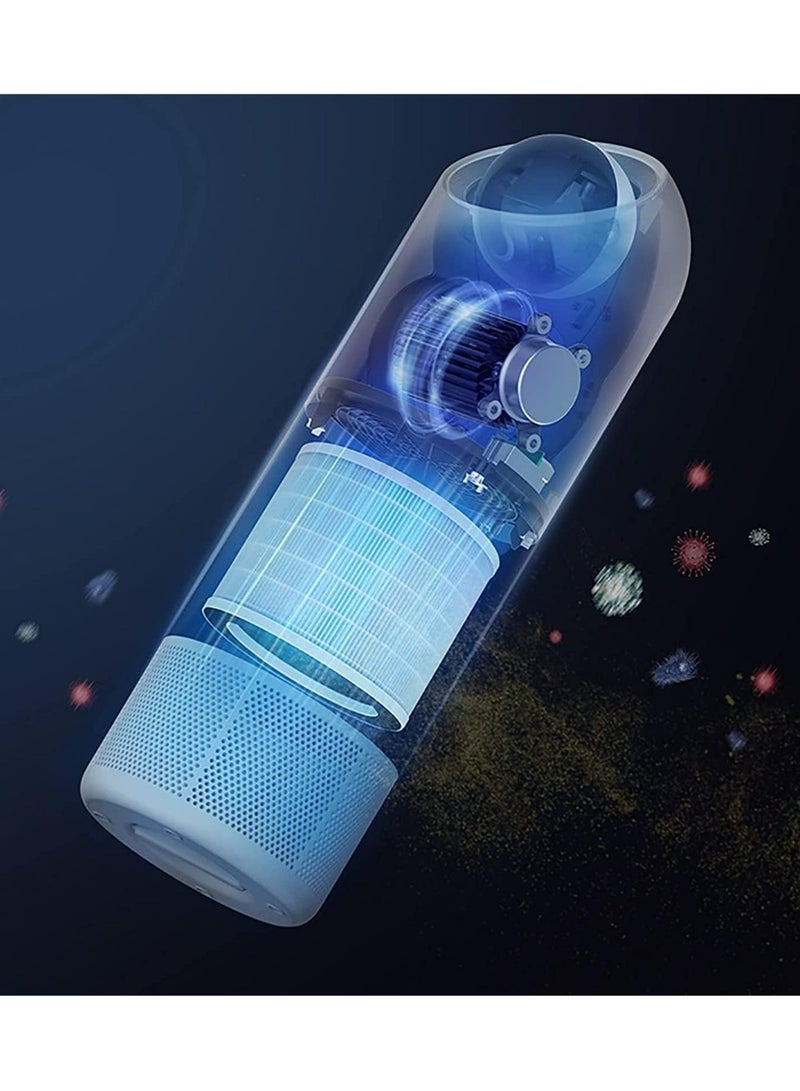 AROAQ Air Purifier Bedroom Light Sound Small PM2.5 Removes Particles - Image 3