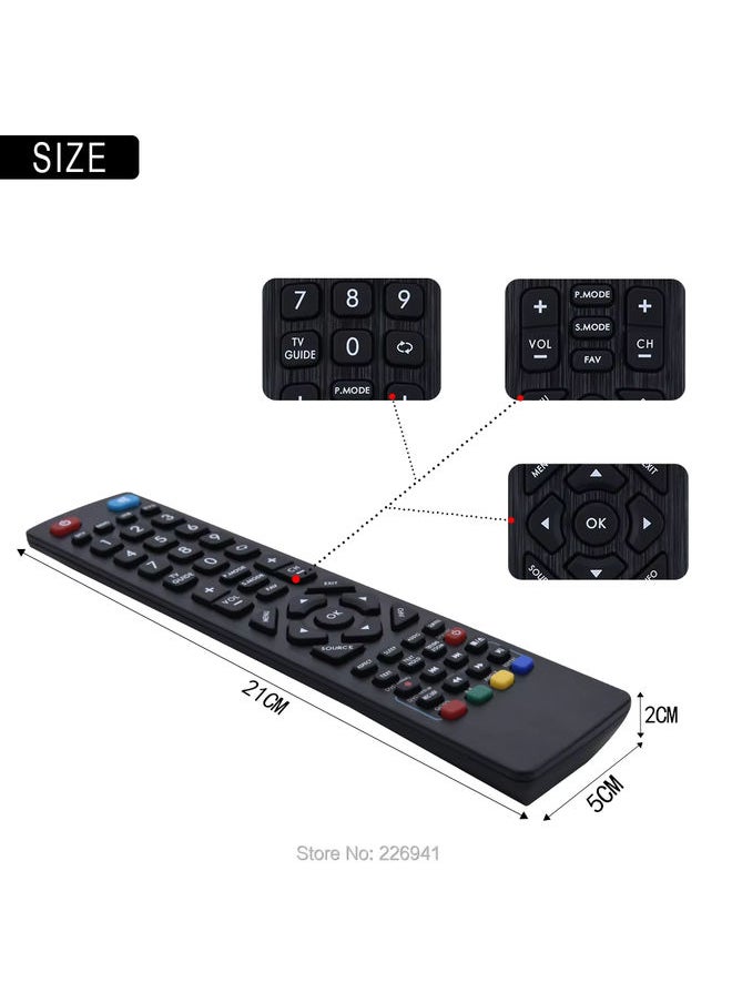 OMETTER - Remote Control Replaced for Technika Freeview TV Usb DVD Media Player 32G22B-FHD 32G22B-HD 24F22B 24F22P 24F22S 24F22S 24F22W 24 - Image 1