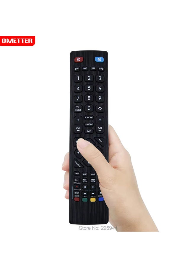 OMETTER - Remote Control Replaced for Technika Freeview TV Usb DVD Media Player 32G22B-FHD 32G22B-HD 24F22B 24F22P 24F22S 24F22S 24F22W 24 - Image 1