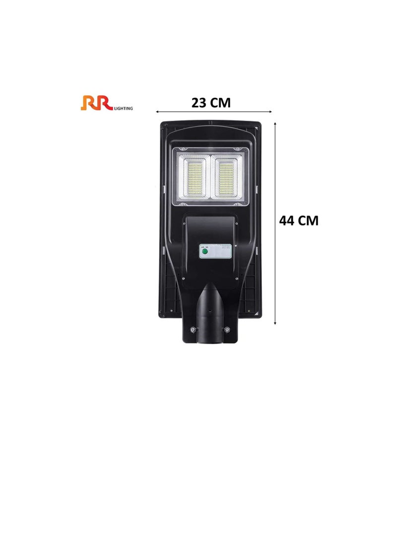 RR RR Lighting Solar Street Light Outdoor Waterproof Solar Flood Lamp Motion Sensor Security Light for Outside Yard Garden, Street, Basketball Court 6500K...  - Image 1
