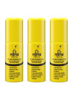 Dr. PAWPAW ORIGINAL BALM DrPAWPAW It Does It All 7 in 1 Hair Treatment Styler with Papaya Aloe Vera Coconut Oil Vegan  Natural 3 x 150 ml 