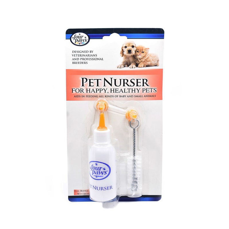 Four Paws Pet Nursers Bottle and Brush Kit - 60 ml