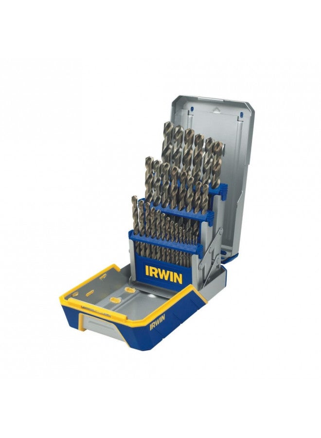 IRWIN Drill Bit Set, M35 Cobalt Alloy Steel Steel, 29-Piece (3018002)