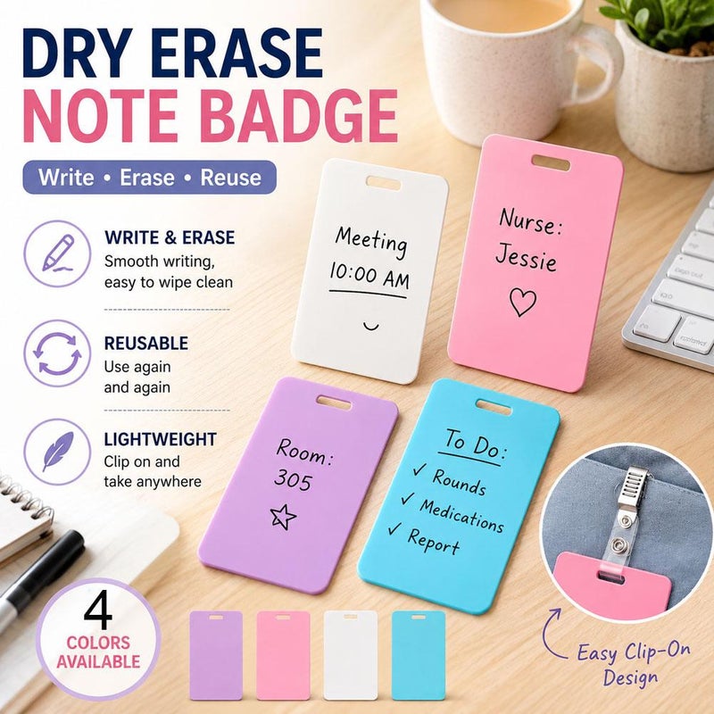 New Erasable Badge Sticky Notes - Image 3