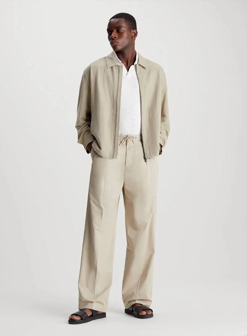 Calvin Klein Fresh Clay Linen Lyocell Jacket for Men | Best Price UAE
