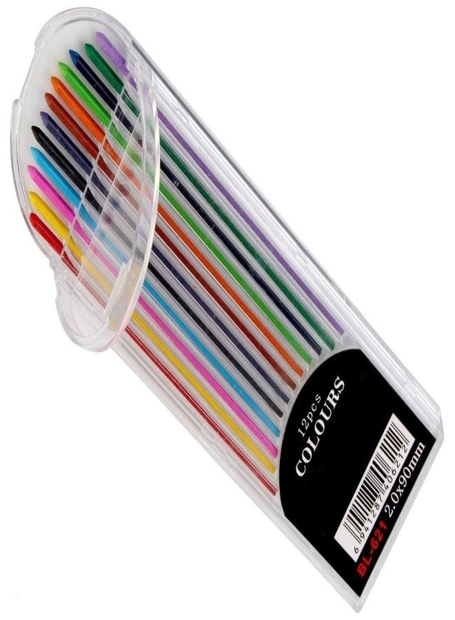 KRYTONE�.Fx Super Combo Mechanical Pencil with 5 Black Lead Refills And 12 Color Lead Refills 2.0 Mm Mechanical Pencil Art Retractable, Engineering Pencil Set for Draft Drawing, Art Sketching - Image 2