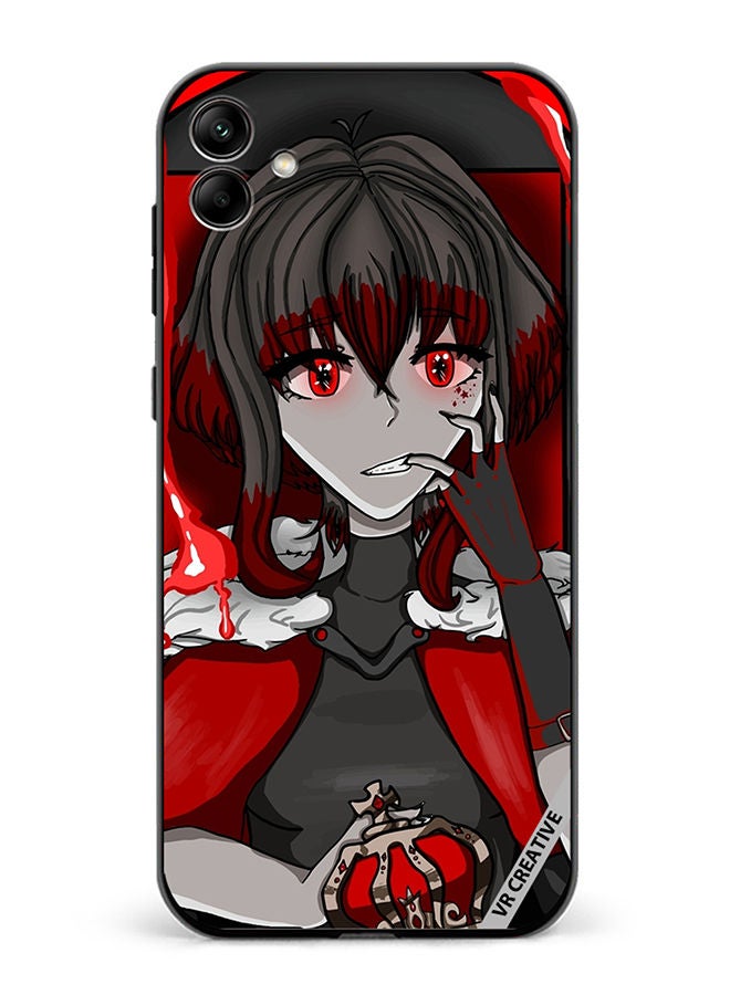 VR CREATIVE Protective Case Cover For Samsung Galaxy A04 Portrait Of Anime Character Girl Design Multicolour - Image 1