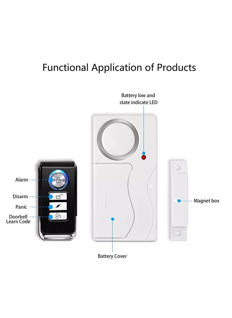 Generic - Wireless Magnetic Door Sensor With Remote Control - Image 1