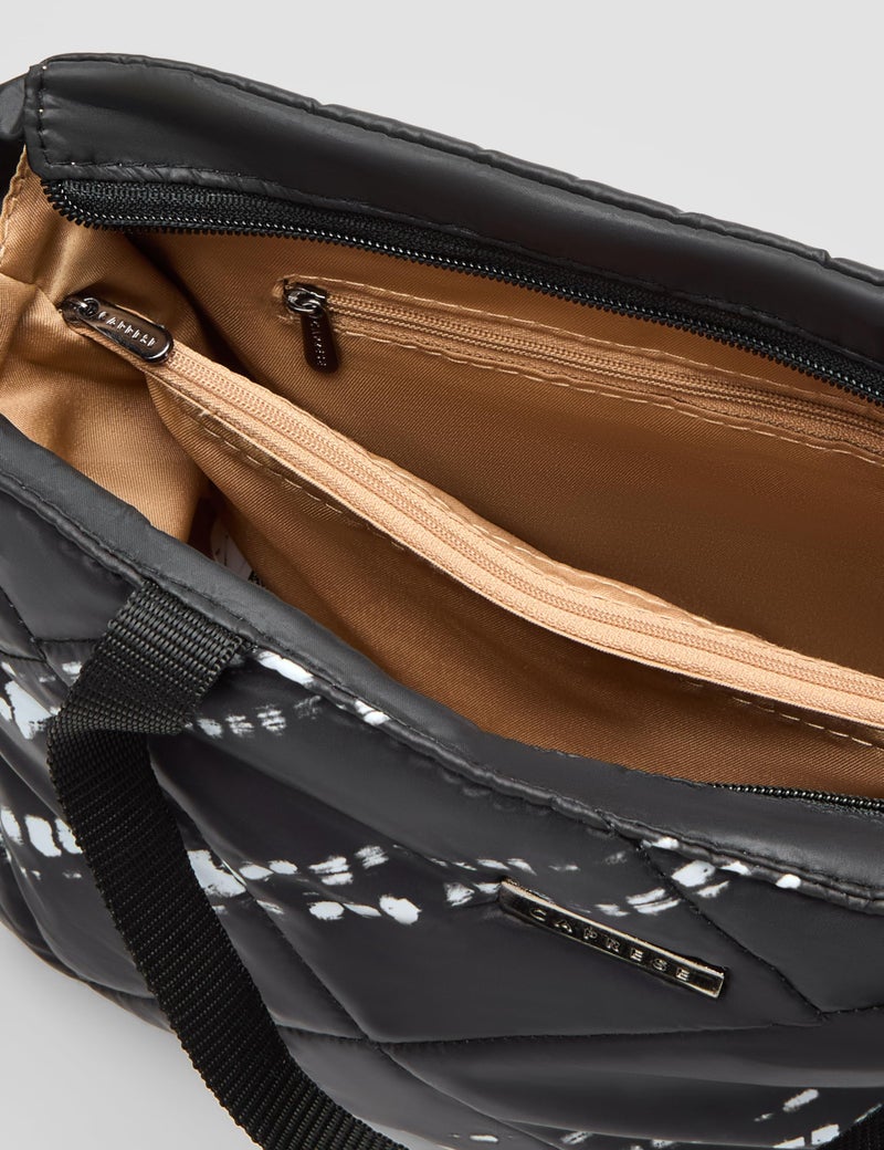 Caprese womens OLIVE S Medium BLACK Satchel - Image 5