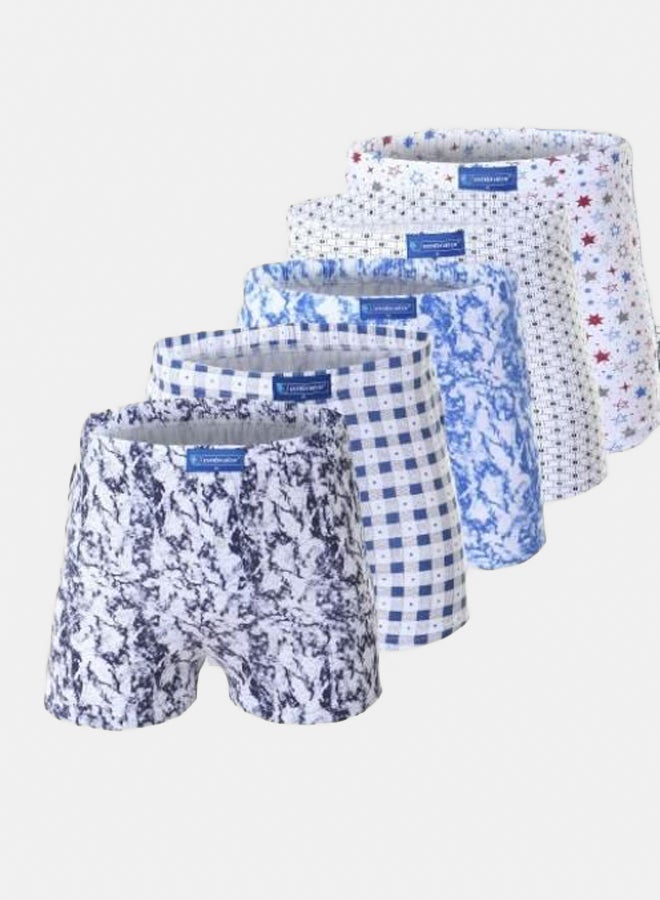 Embrator Set of (5) Printed Boxer Shorts for Men - Image 1