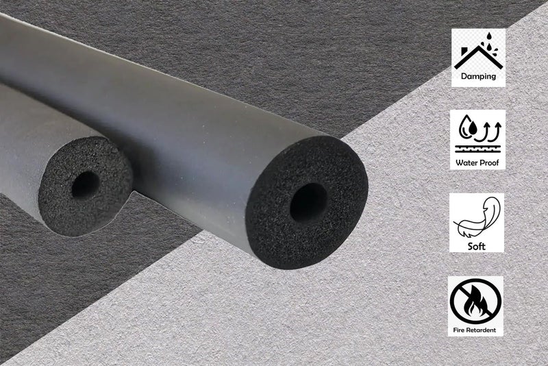 Marshland Marshland AC Tube 14 ID 14 Thk Insulation Tube Nitrile Tube Heat and Cold Insulation Tube Air Conditioner Tube Rubber Tube Foam Insulated Tube 6 Feet Length 06MM Inner Diameter 06MM THK  - Image 3
