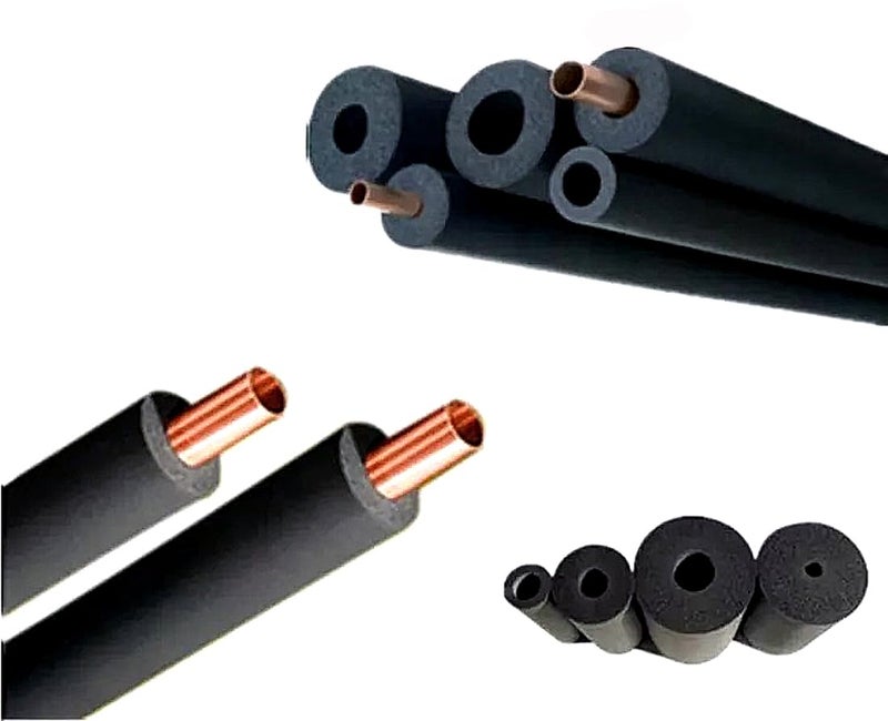 Marshland Marshland AC Tube 14 ID 14 Thk Insulation Tube Nitrile Tube Heat and Cold Insulation Tube Air Conditioner Tube Rubber Tube Foam Insulated Tube 6 Feet Length 06MM Inner Diameter 06MM THK  - Image 5