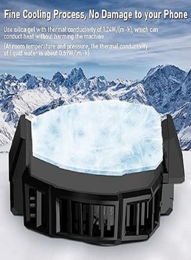 Memo مبرد الهاتف المحمول، مروحة تبريد الهاتف مع عرض درجة الحرارة، للألعاب - Image 4