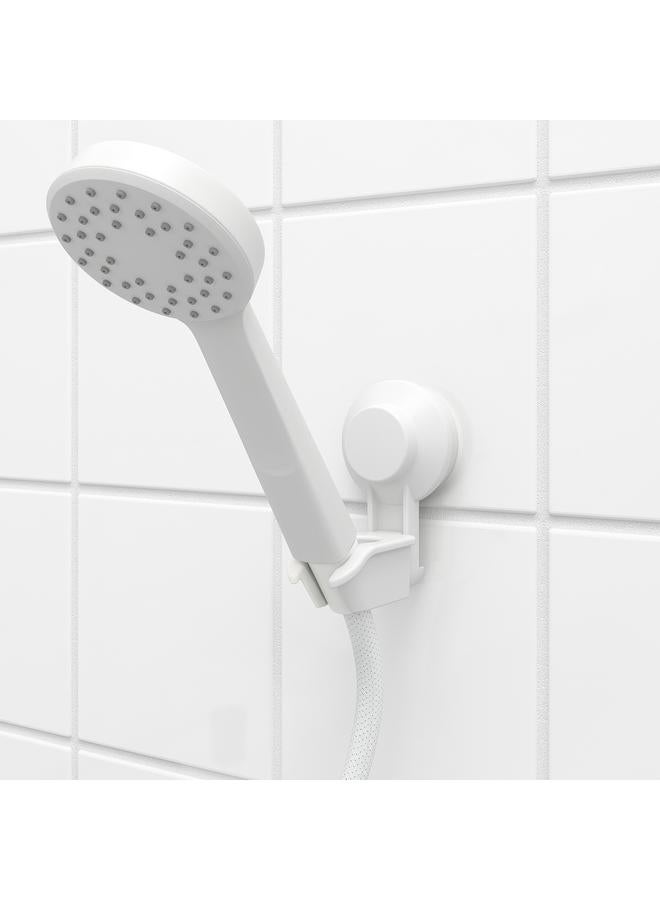 زبون حامل دش يدوي مع كوب شفط، أبيض - Image 5