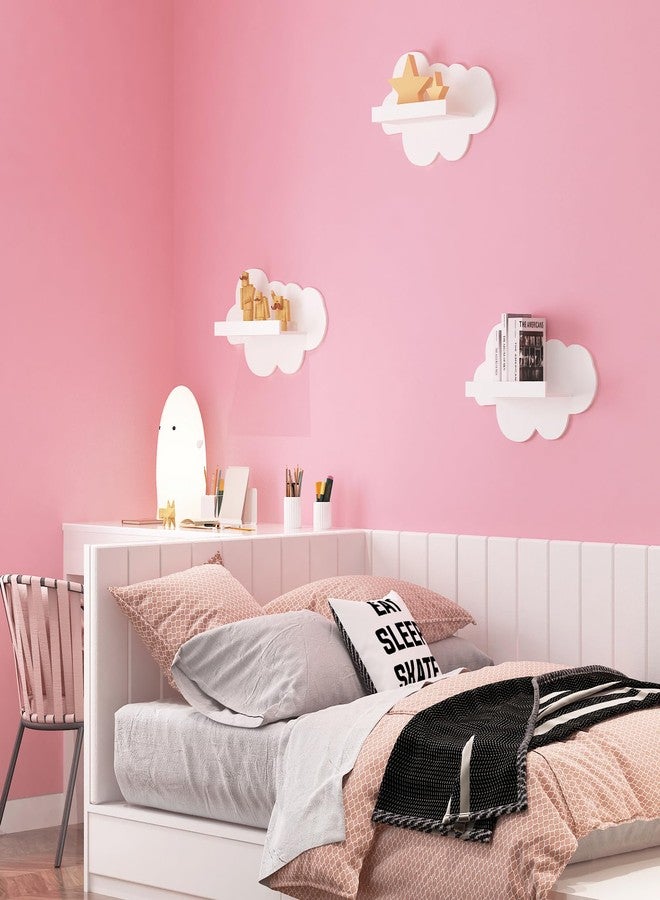 FunStick Cute Pink Wallpaper Peel and Stick Waterproof Light Pink Contact Paper Peel and Stick for Cabinets Classroom Desk Self Adhesive Wall Paper for Girls Bedroom Bathroom Walls Shelves 15.8"x78.8" - Image 3