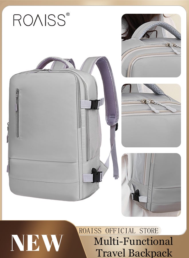 roaiss Unisex Functional Backpack with Large Capacity Storage Scientific Storage Simple Style Short Distance Travel Bag Student Backpack Laptop Bag - Image 2