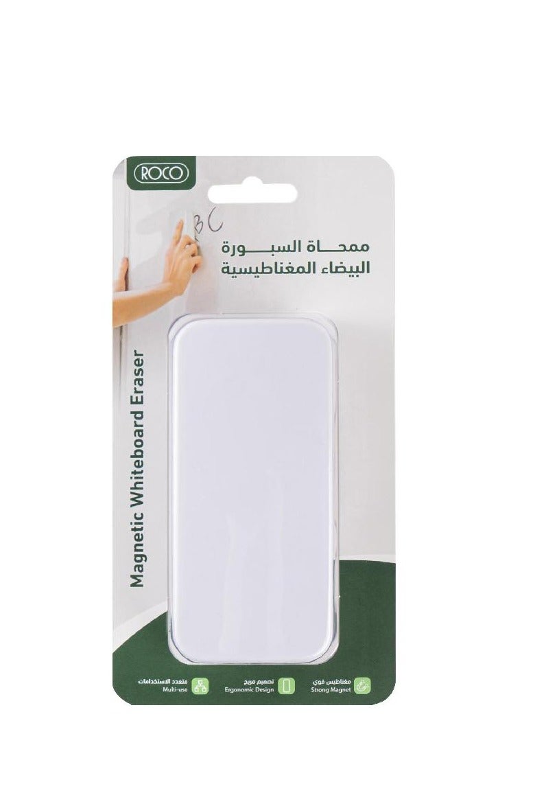 ROCO Board Eraser Magnetic White - Image 1